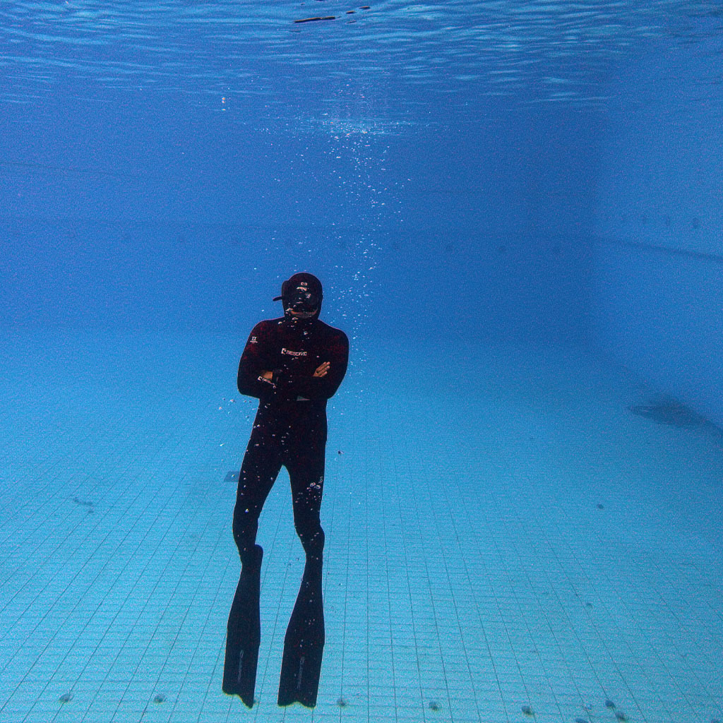 Underwater freediving image from Swimiss Academy gallery